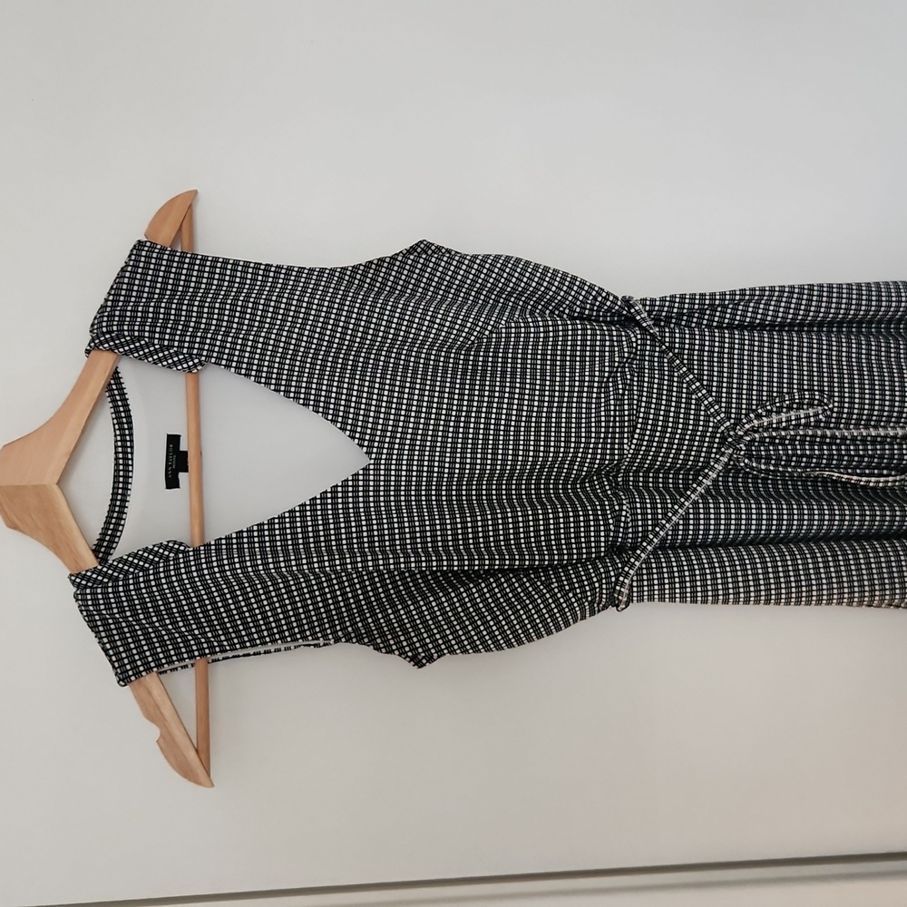Ann Taylor B&W Checkered Dress